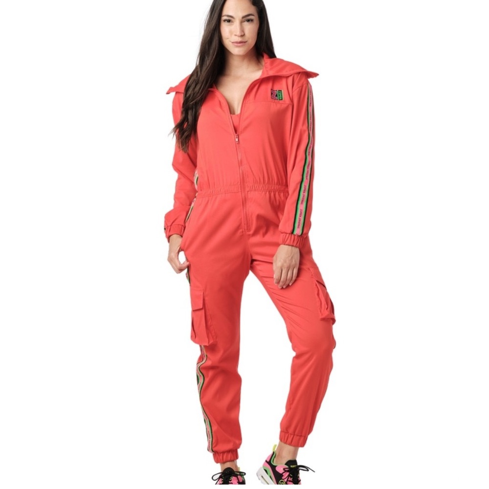 NWT Zumba Original Long Sleeve Jumpsuit One-Piece Size M